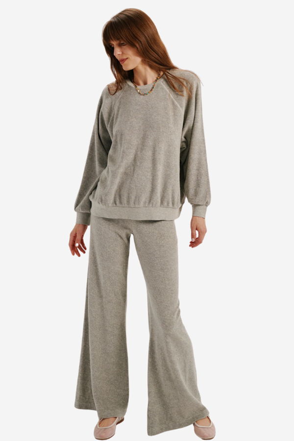 Suzie Kondi Samos Sweatshirt in Terry Heather Grey