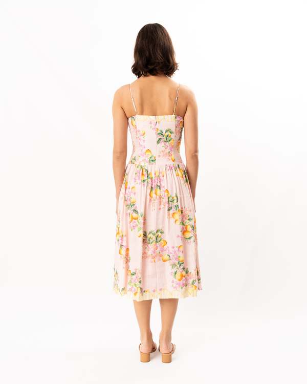 Amanda Uprichard Delora Midi Dress - Limoncello