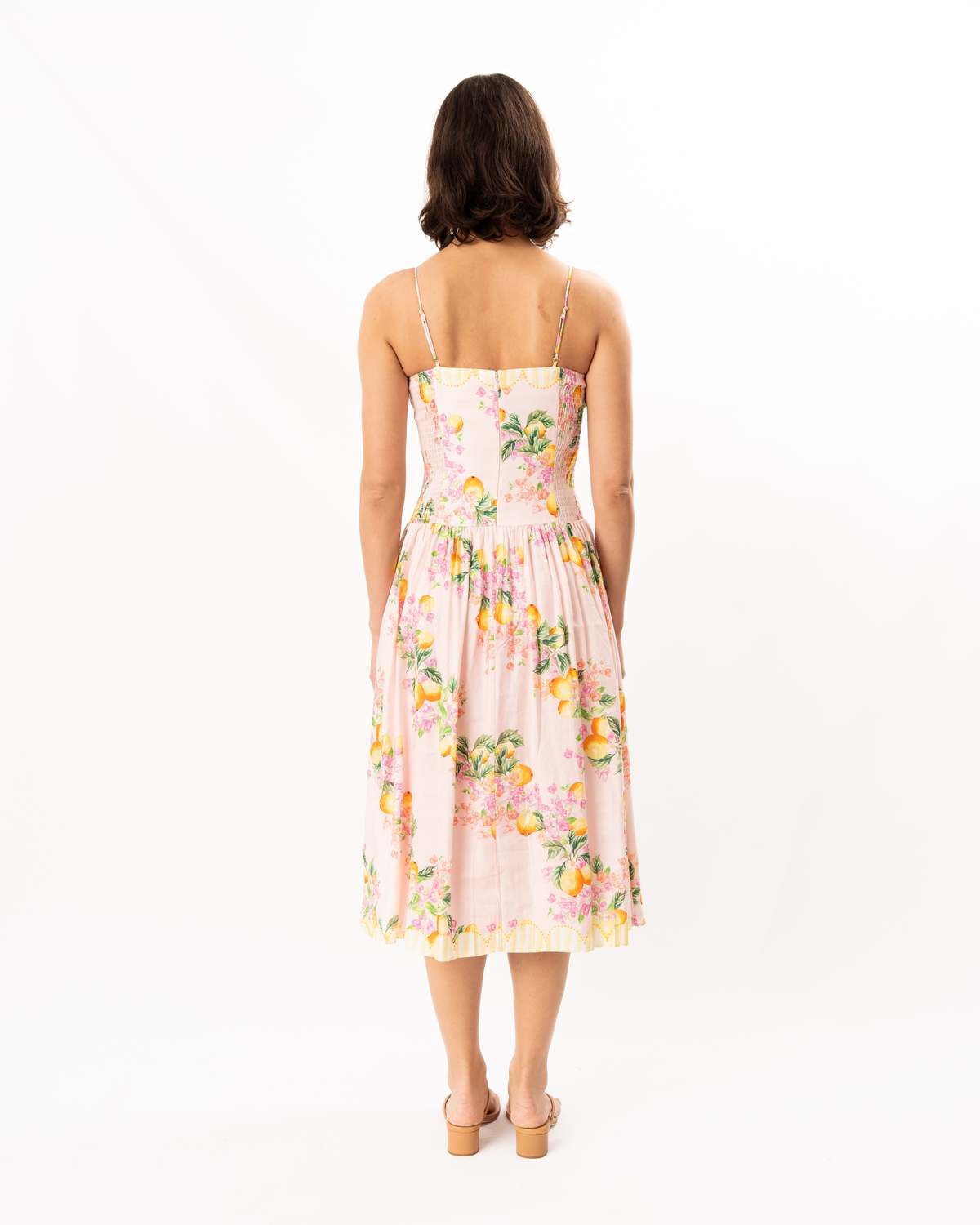 Amanda Uprichard Delora Midi Dress - Limoncello - Image 5 of 5