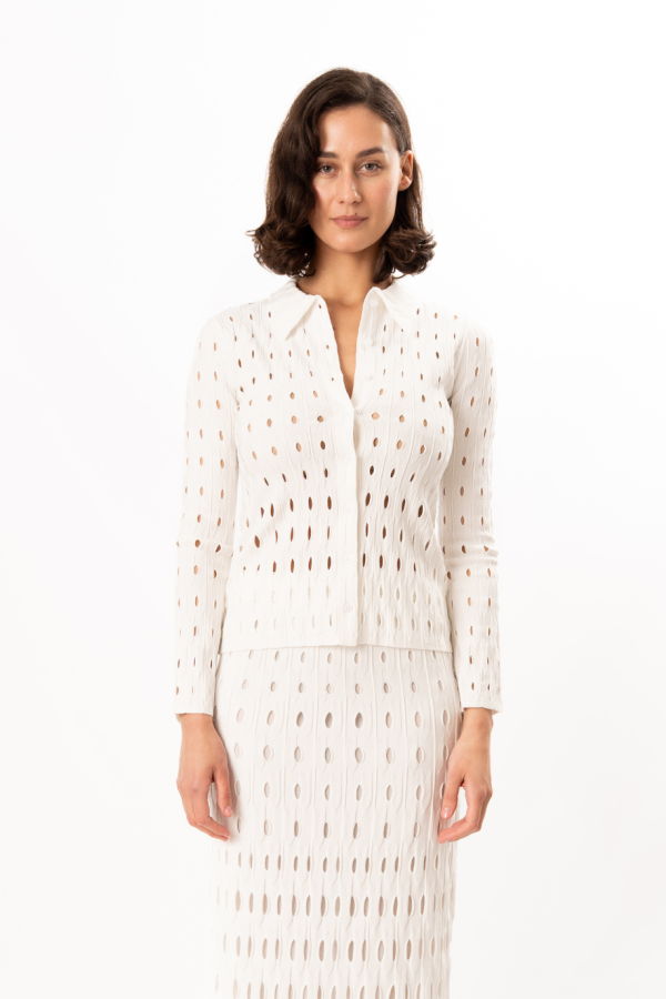 Jonathan Simkhai Ellsworth Knit Cardigan - Ivory