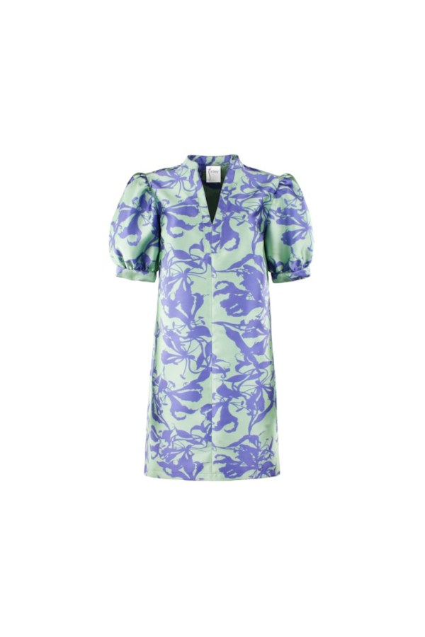 FINLEY Melanie Dress - Honeydew/Purple