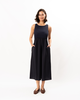 ELLIOTT LAUREN Sleeveless Tank Midi Dress - Navy - Thumbnail 1