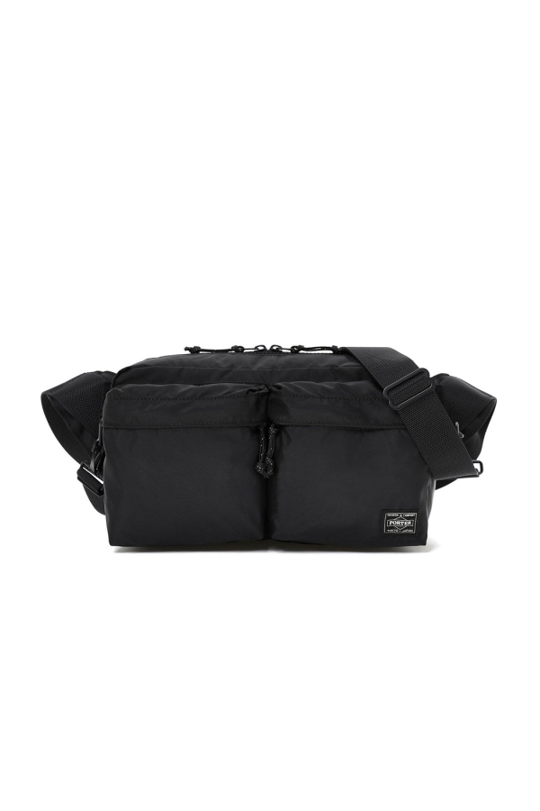 PORTER - Yoshida & Co. Nylon Force 2Way Pockets Waist Bag - Black