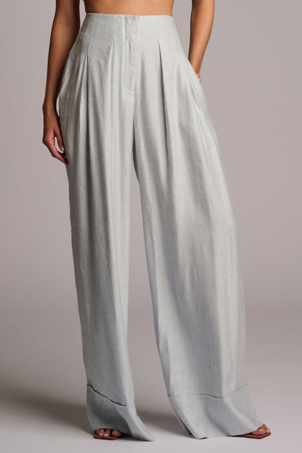 Hevron Rory Pant - Blue Chambray