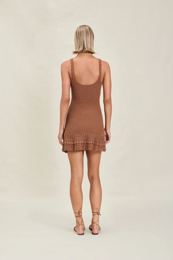 Devon Windsor Willamina Dress - Almond