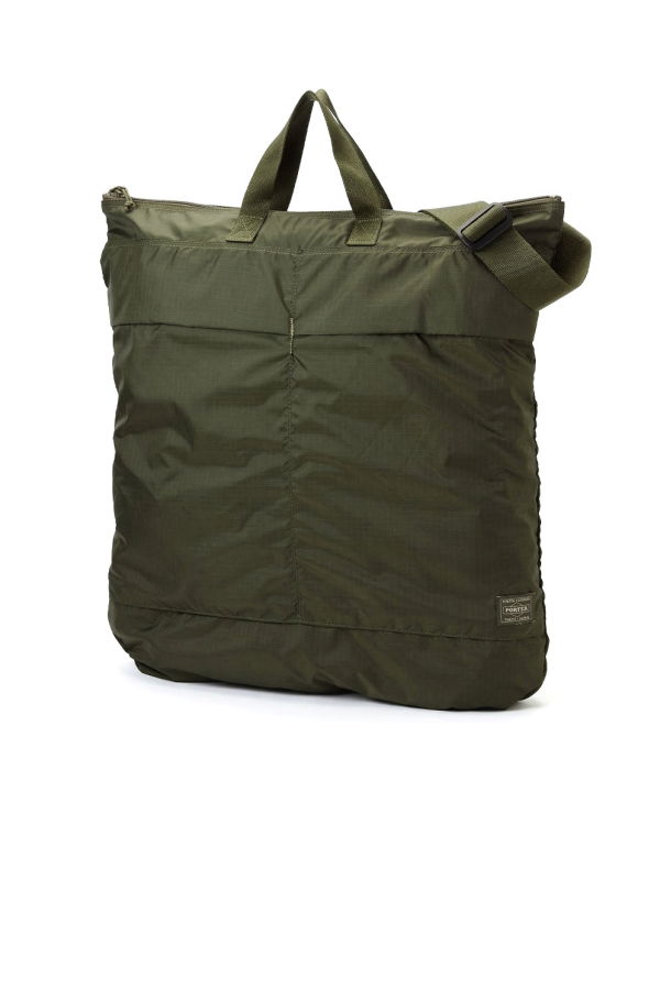 PORTER - Yoshida & Co. Nylon Flex 2Way Helmet Bag - Olive