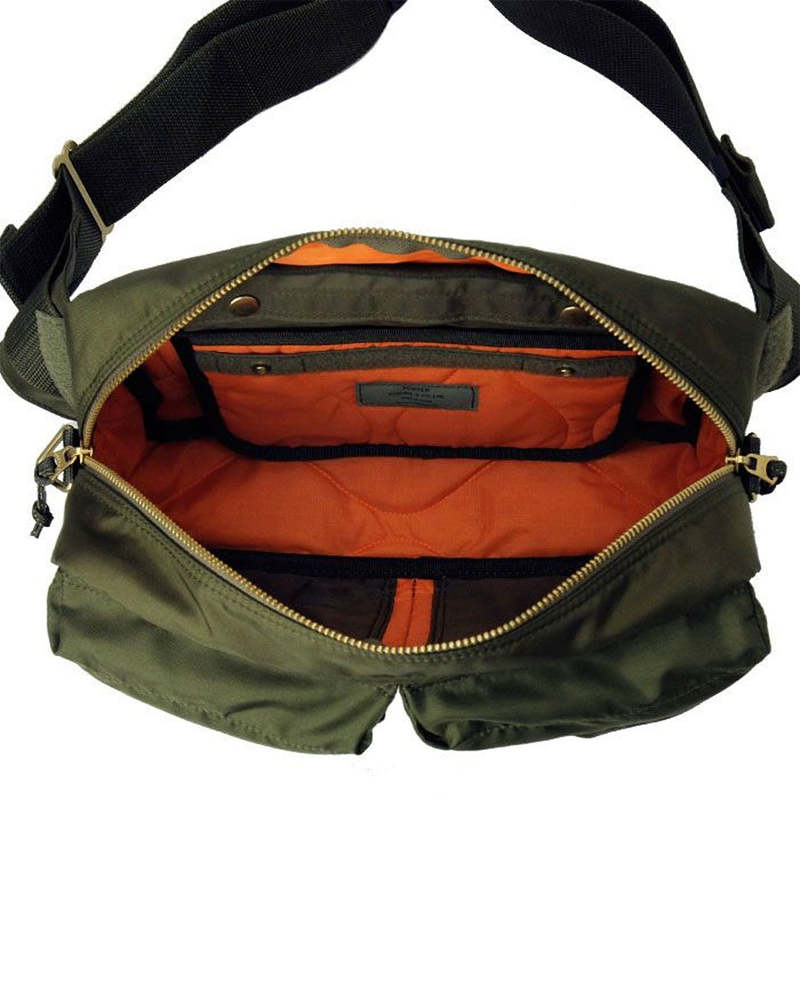 PORTER - Yoshida & Co. Nylon Force 2Way Pockets Waist Bag - Olive