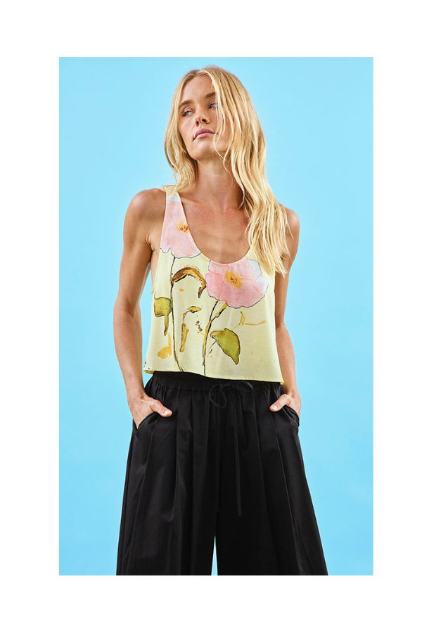 Hunter Bell Carsyn Tank in Quiet Bloom Top