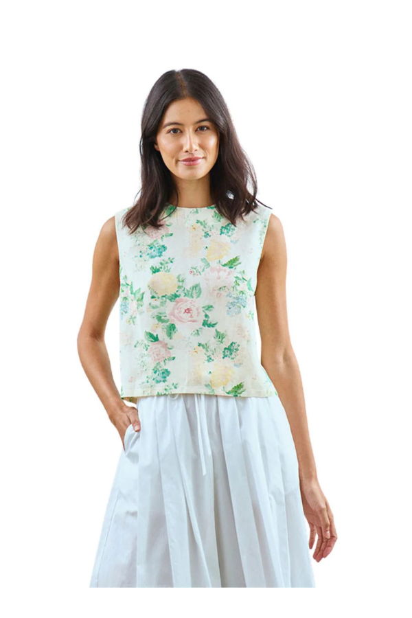 Hunter Bell Manning Top - Garden Rose Peony