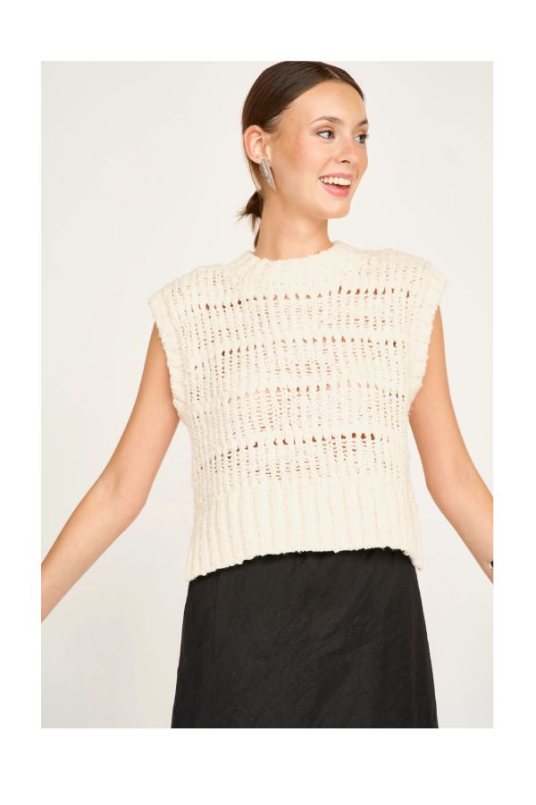 Mirth Marin Ladderstitch Knit Vest