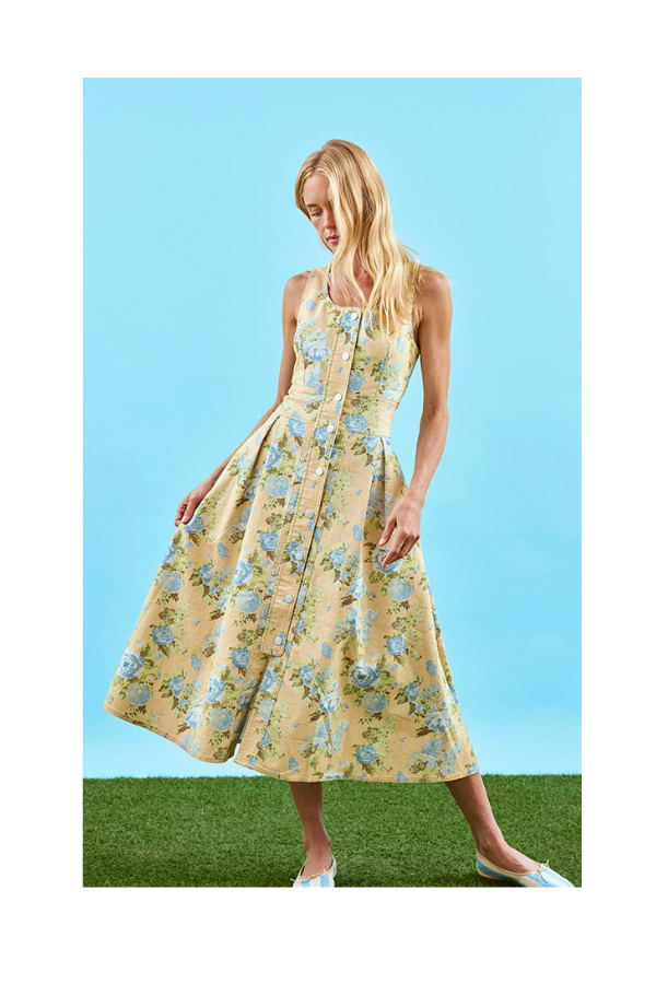 Hunter Bell Thompson Dress in Garden Rose Peri