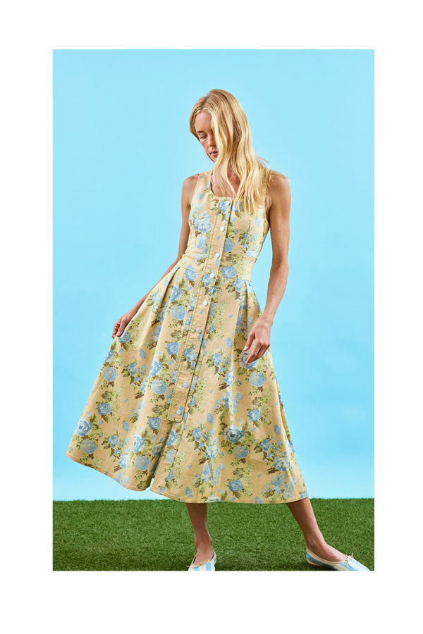Hunter Bell Thompson Dress in Garden Rose Peri