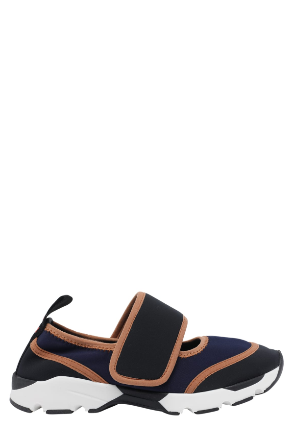 Marni Lycra Mary Jane Runner Sneakers - Blue