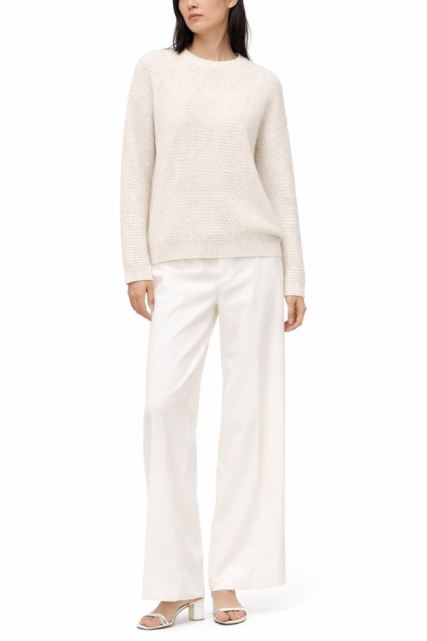 Fabiana Filippi Sequined Shirt Sweater - White