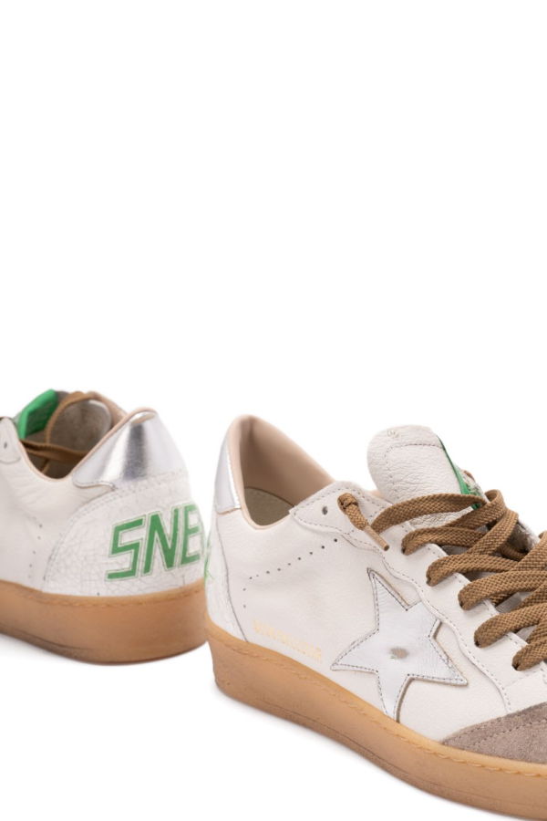 Golden Goose Ball Star Leather Sneakers - White