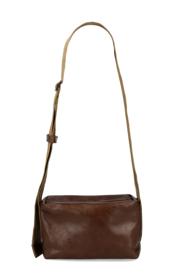 Uma Wang Leather Shoulder Bag - Brown