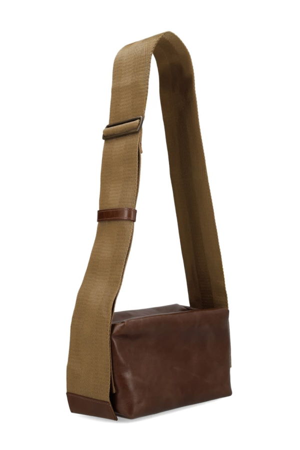 Uma Wang Leather Shoulder Bag - Brown