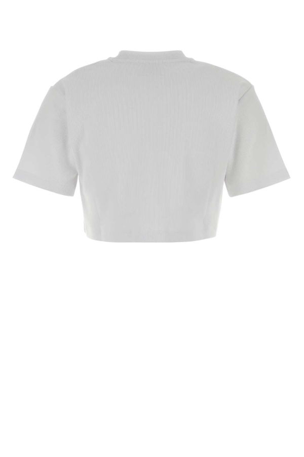 Off-White Stretch Cotton Tee - White/Black
