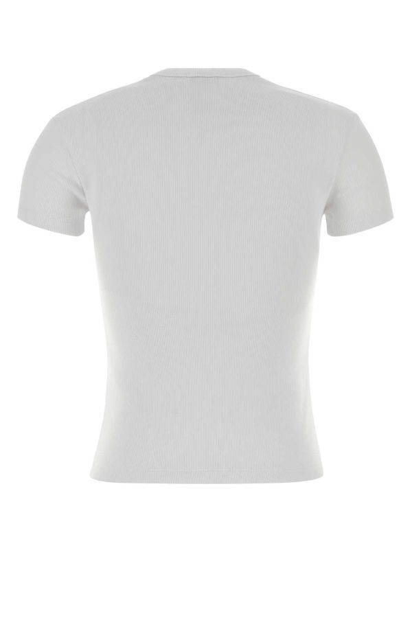 Off-White White Stretch Cotton T-Shirt - White/Black