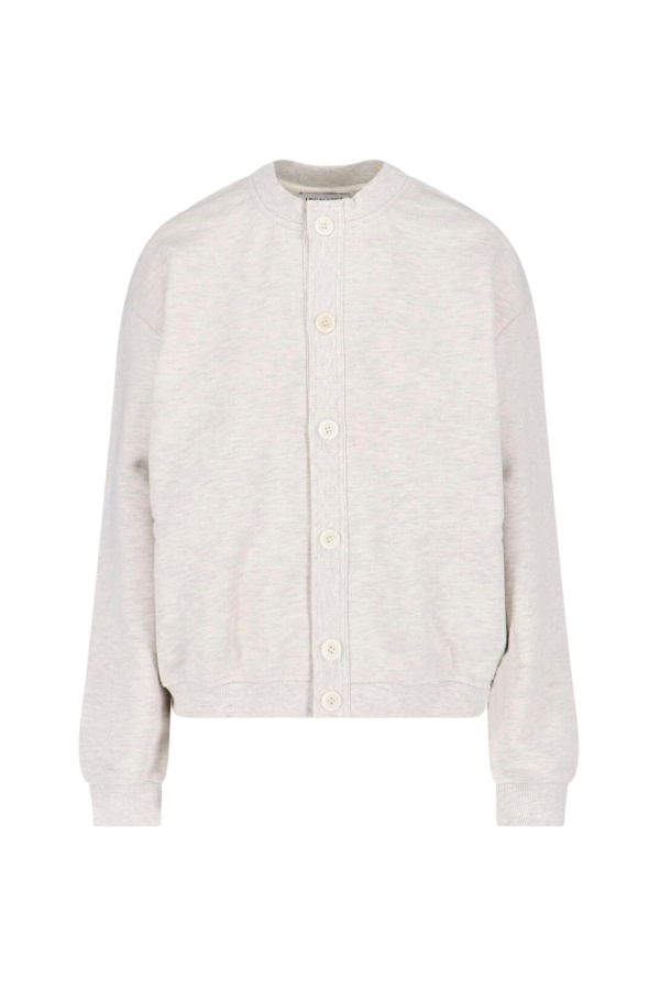 LOW CLASSIC Button Sweatshirt - Gray