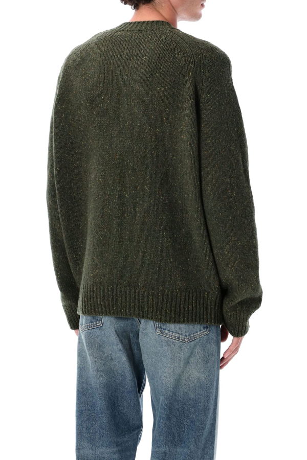 A.P.C. Harris Crewneck Wool Jumper Sweater - DK GREEN