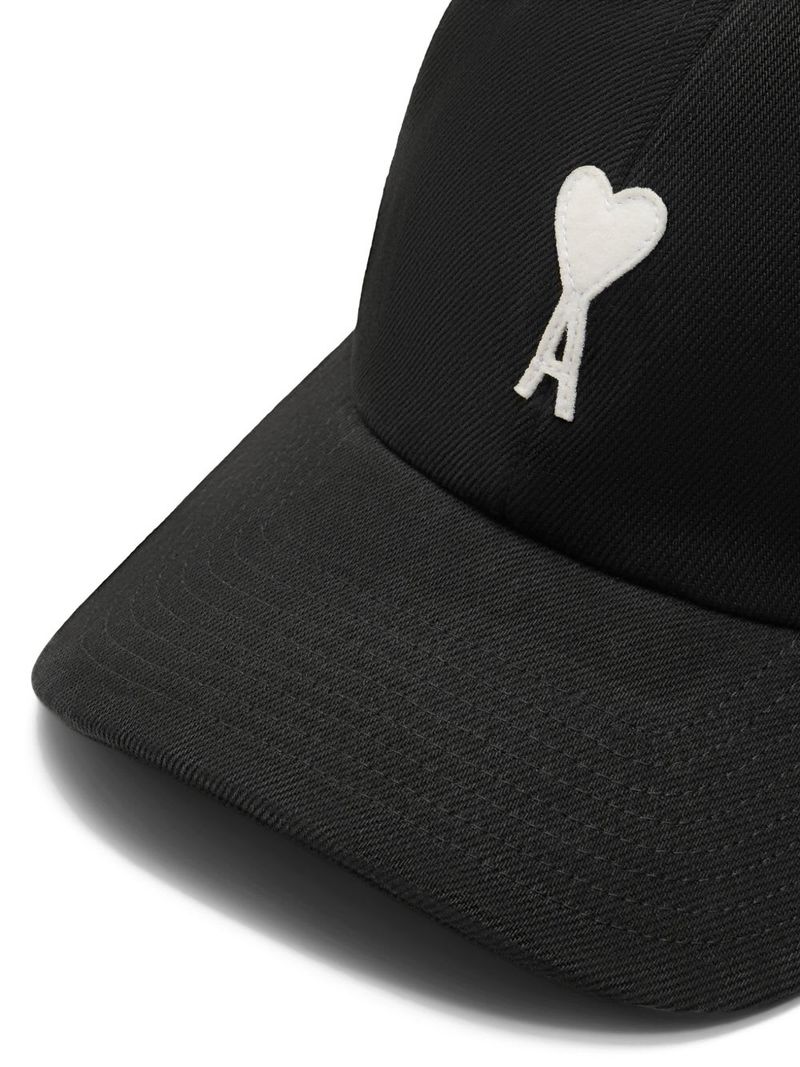 Ami Alexandre Mattiussi Ami De Coeur Baseball Cap - Black