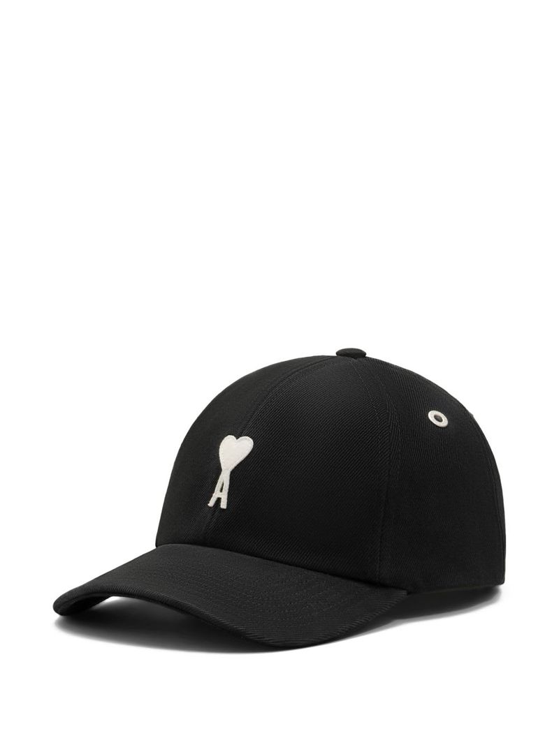 Ami Alexandre Mattiussi Ami De Coeur Baseball Cap - Black