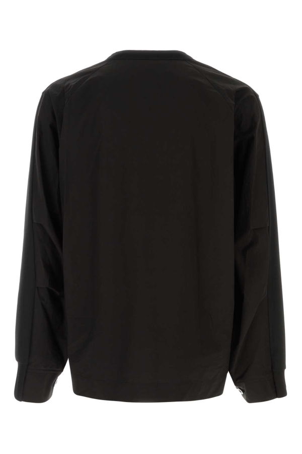 sacai Jersey And Poplin Oversize T-Shirt - Black