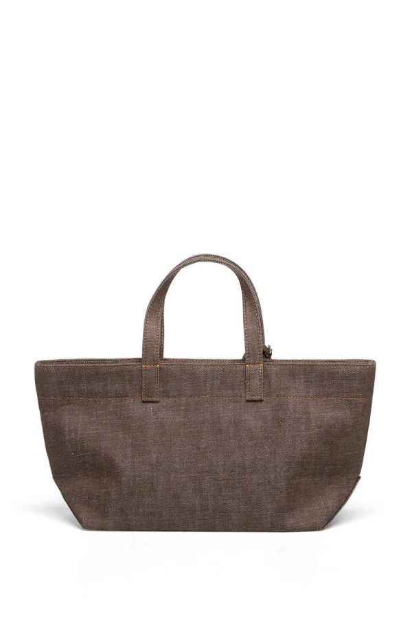 A.P.C. Le Drummer Toile Small Tote - Cae Dark Brown