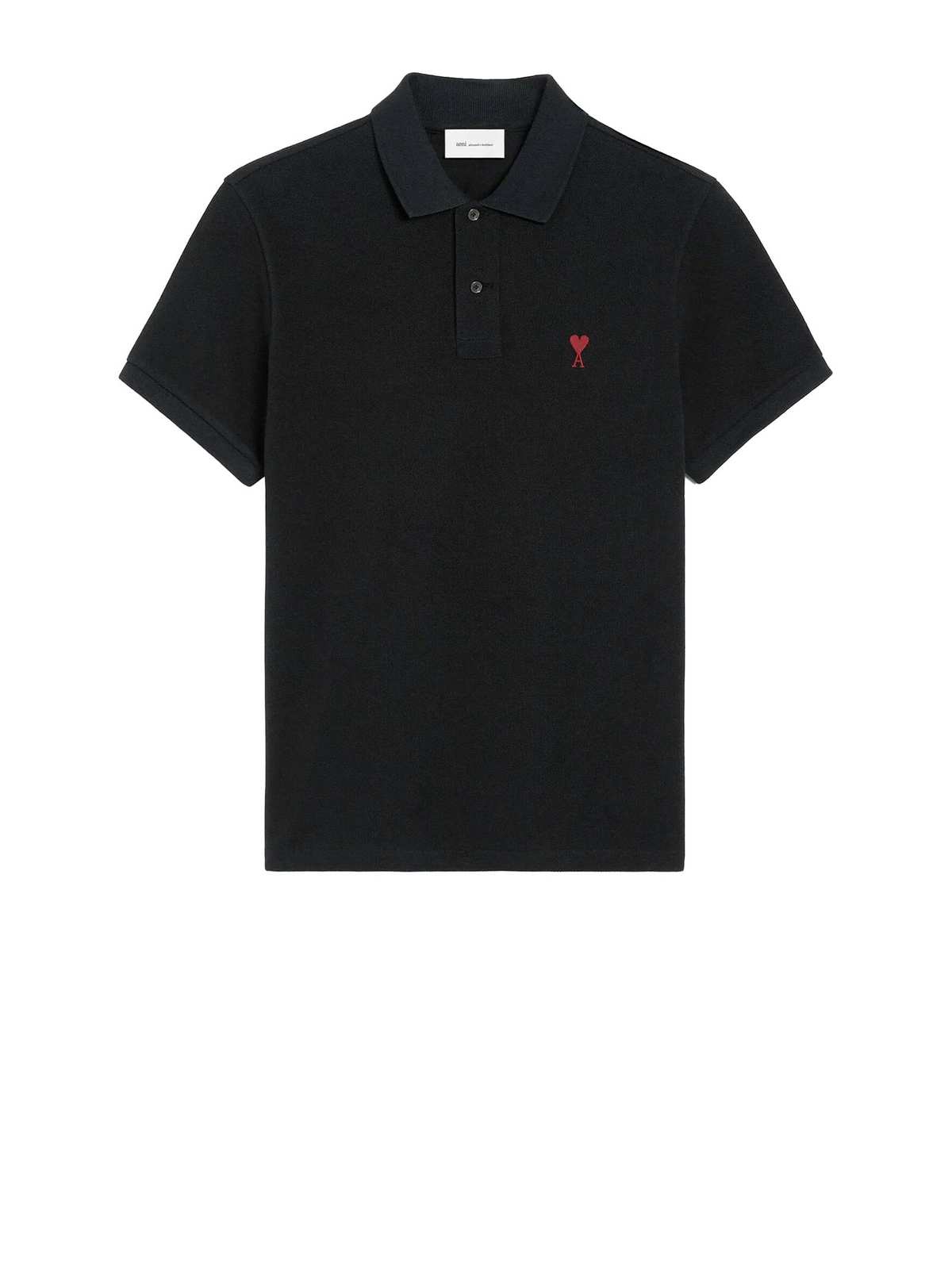 Ami Alexandre Mattiussi Ami T-Shirts And Polos Polo Shirt - Black - Image 1 of 1