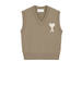 Ami Alexandre Mattiussi Ami Jacket Vest - Beige/Taupe/Ecru - Thumbnail 1