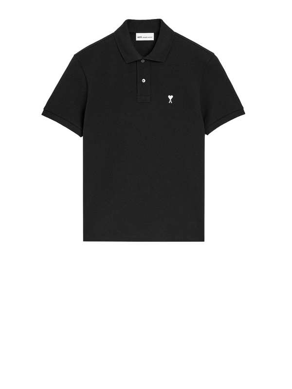 Ami Alexandre Mattiussi Ami Polo Shirt - Noir Blanc Creme