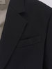 Ami Alexandre Mattiussi Single-Breasted Virgin Wool Blazer - Black - Thumbnail 3