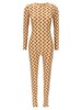 MARINE SERRE Moon Printed Catsuit - Beige - Thumbnail 1