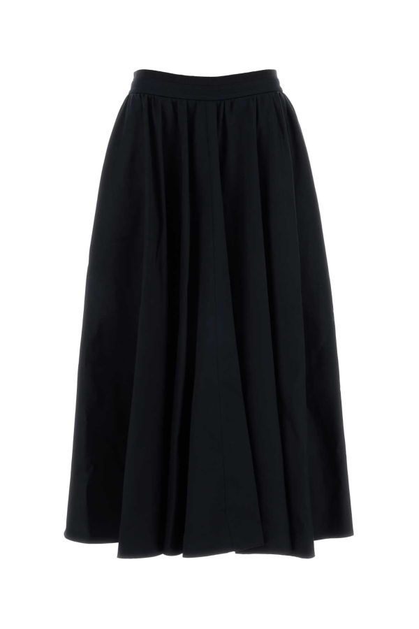 Patou Midnight Blue Cotton Skirt - Midnight Blue