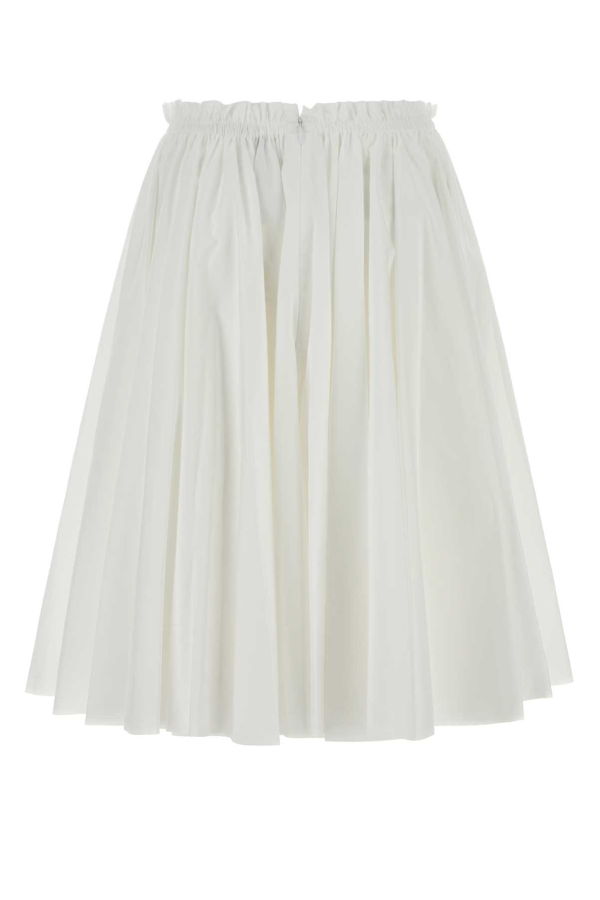 Ami Alexandre Mattiussi White Poplin Skirt