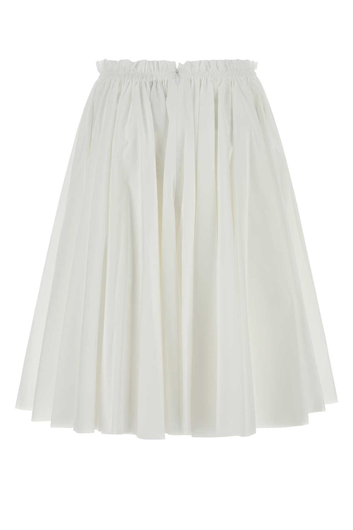 Ami Alexandre Mattiussi White Poplin Skirt - Image 2 of 2
