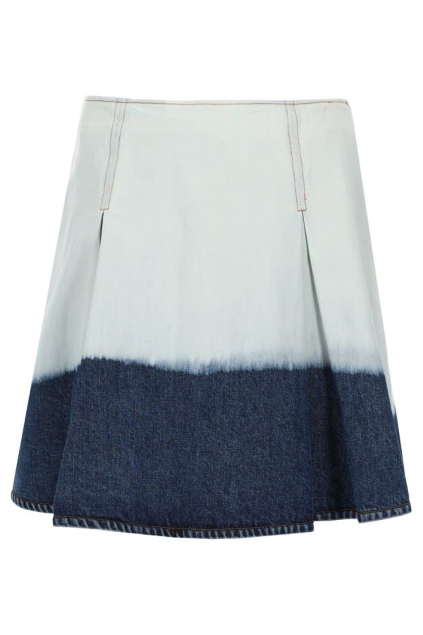 Marni Denim Midi Skirt - White