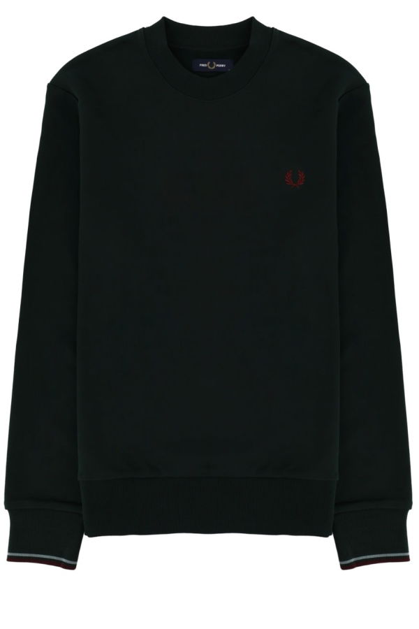 Fred Perry Sweatshirt With Logo - Green