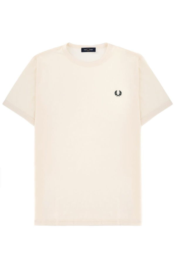 Fred Perry T-Shirt With Logo - Ivory