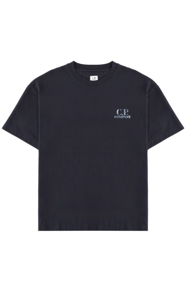 C.P. Company T-Shirt With Logo And Print T-Shirt - Blue