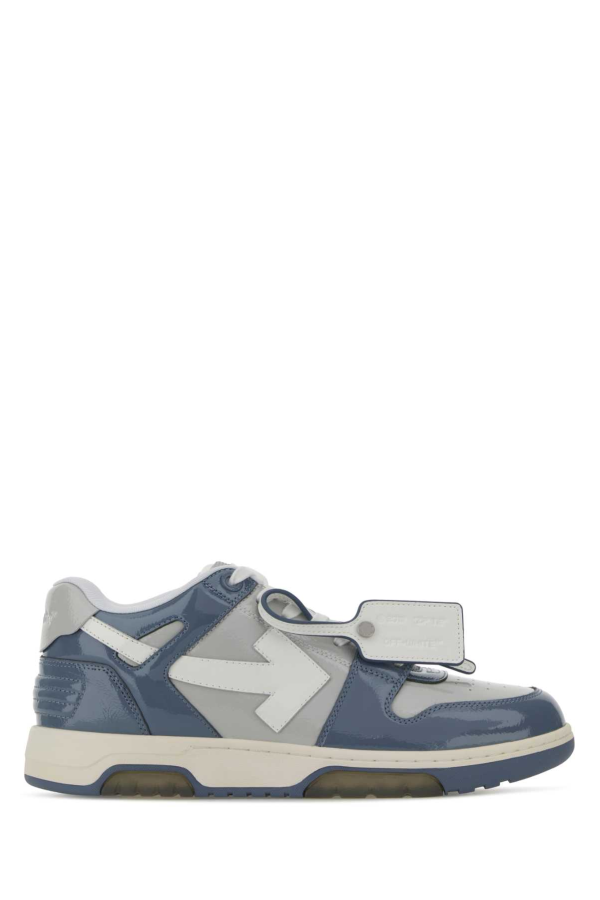 Off-White Two-Tone Leather Out Of Office Sneakers - Greywhite