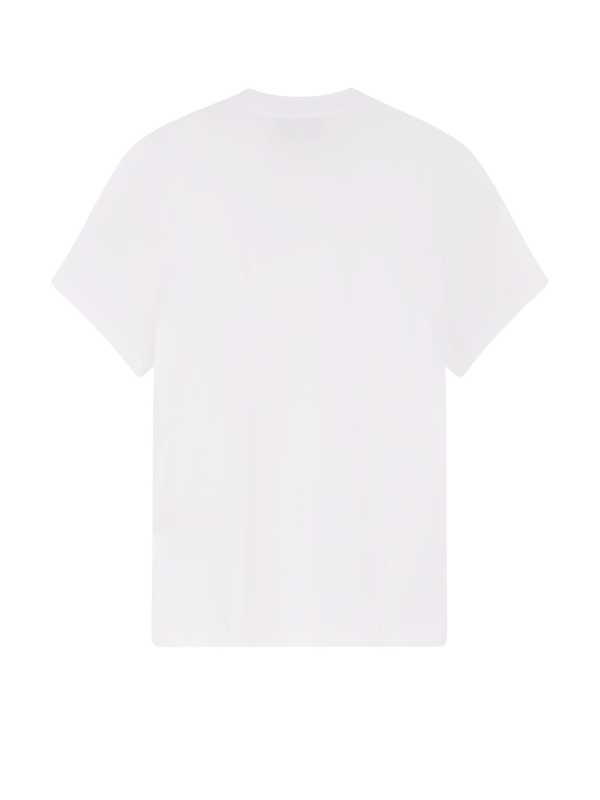 Ami Alexandre Mattiussi Cotton T-Shirt With Contrasting Embroidery - White