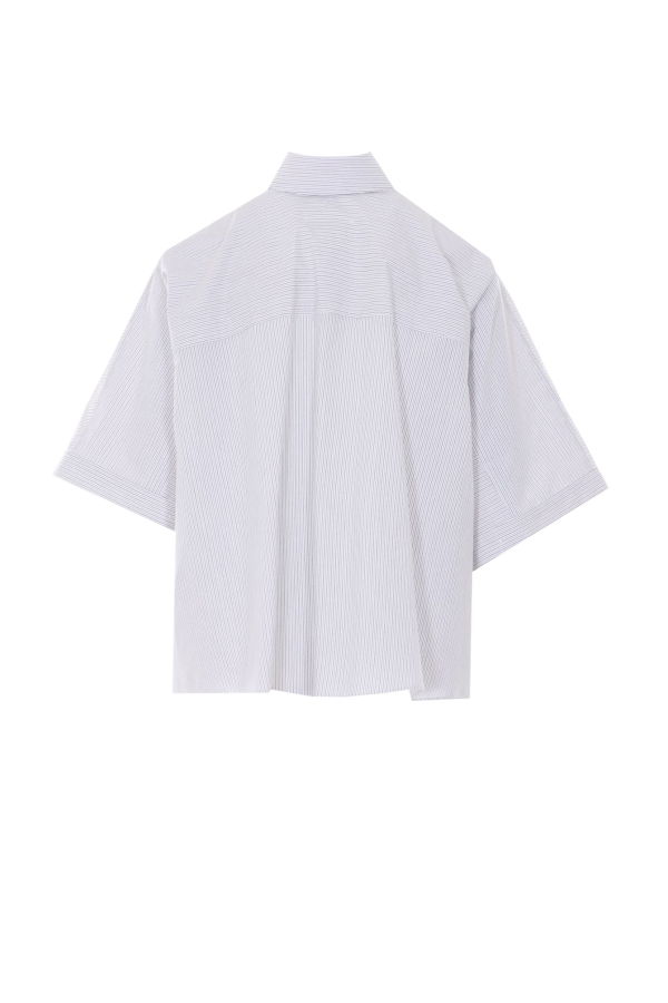 MM6 Maison Margiela Oversize Cropped Shirt - Gray