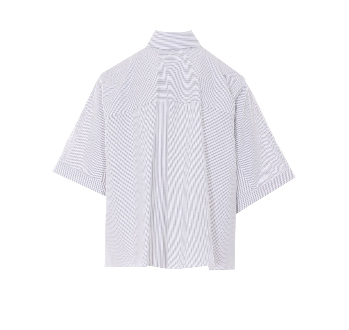 MM6 Maison Margiela Oversize Cropped Shirt - Gray - Image 2 of 4