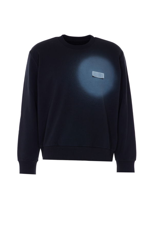 MM6 Maison Margiela Spray Logo Sweatshirt - Black