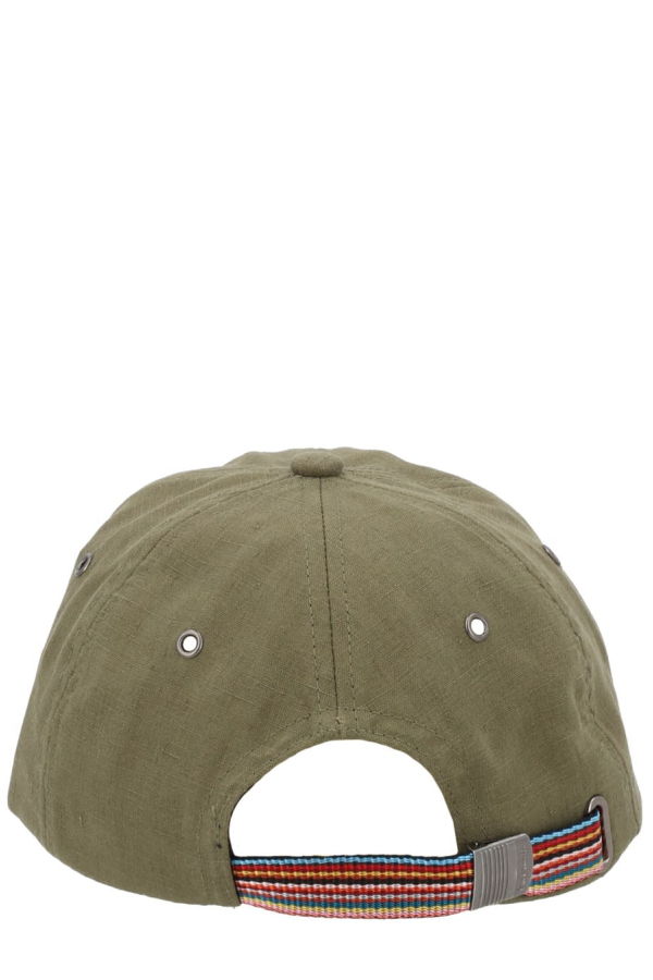 PAUL SMITH Linen Baseball Cap - Green
