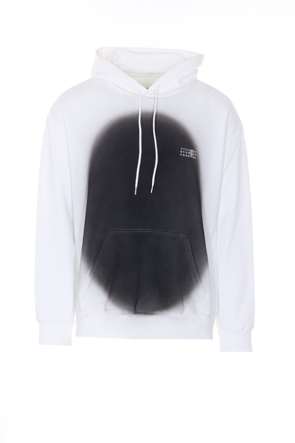 MM6 Maison Margiela Spray Logo Sweatshirt - White