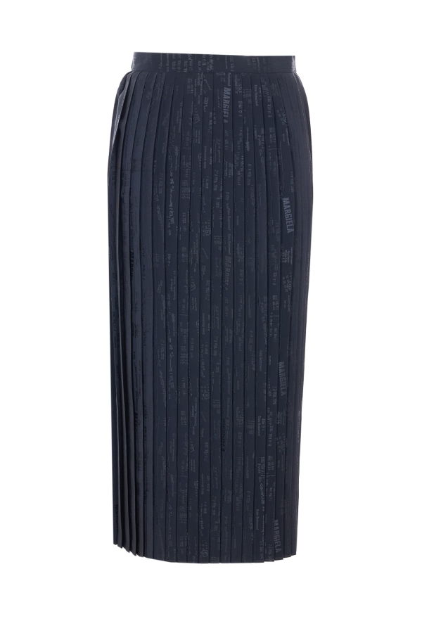 MM6 Maison Margiela Midi Pleated Skirt - Black