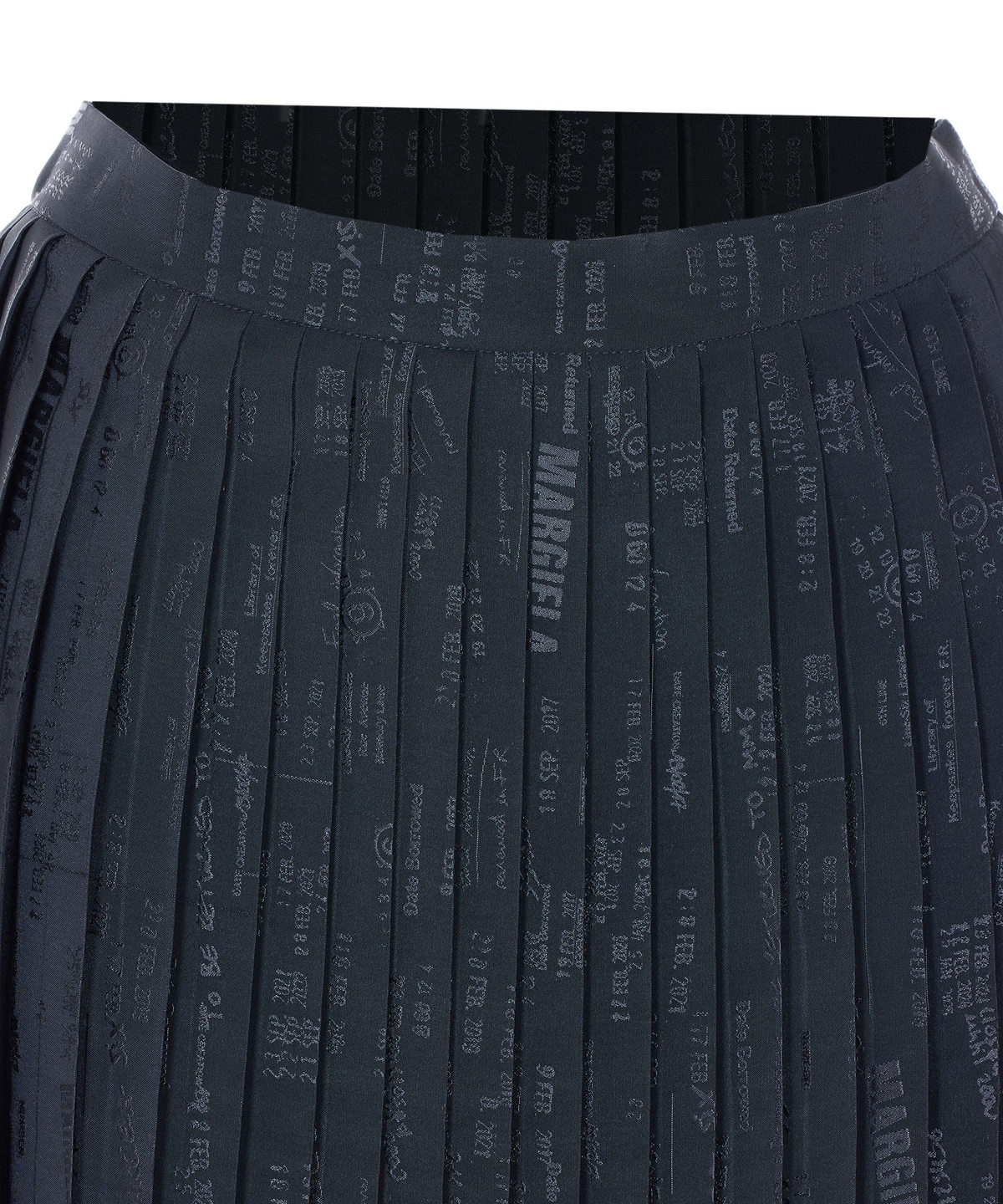 MM6 Maison Margiela Midi Pleated Skirt - Black - Image 4 of 4